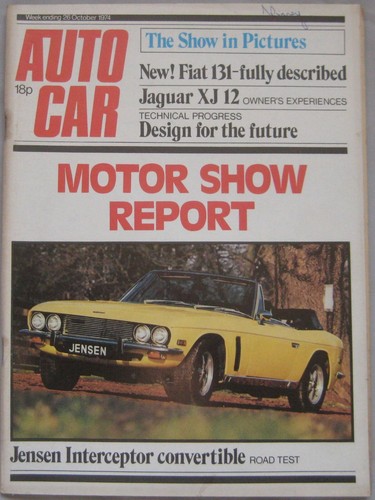 Autocar 1974 featuring - autocar, 26/10/1974