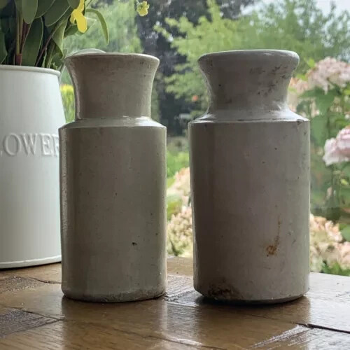 Antique stone glazed pots 2 - stone,