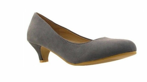 Ladies womens low kitten heel - ladies,
