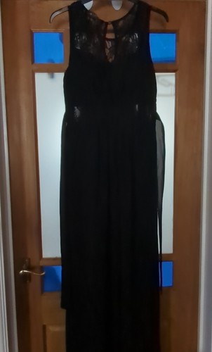 Women black jumpsuit lace - black,