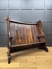 Arts crafts elm - elm, bench