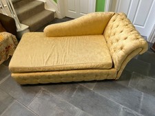 Buttoned Chesterfield Style Chaise Longue  Sofa Bed