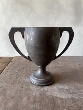 Vintage Pewter Loving Cup Twin