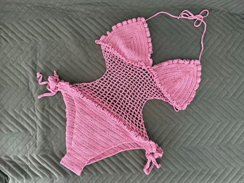 Womens crochet monokini - womens,