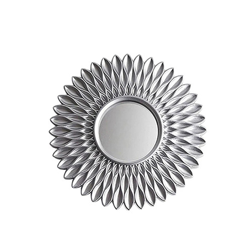Gold color sun mirror - color, round