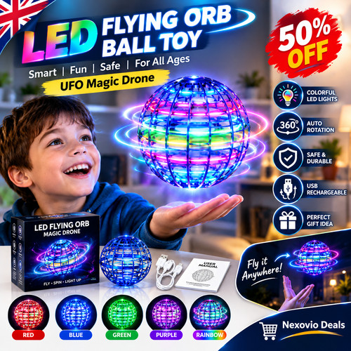 Led flying orb - flying, ball