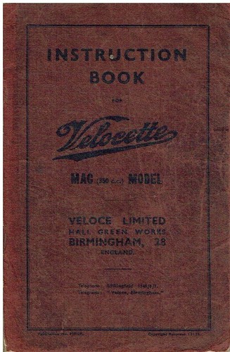 Velocette 350cc mac model - velocette,