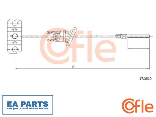 Cable parking brake for - cable,,