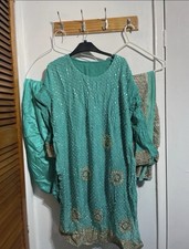 Large 3 Piece Green Pakistani