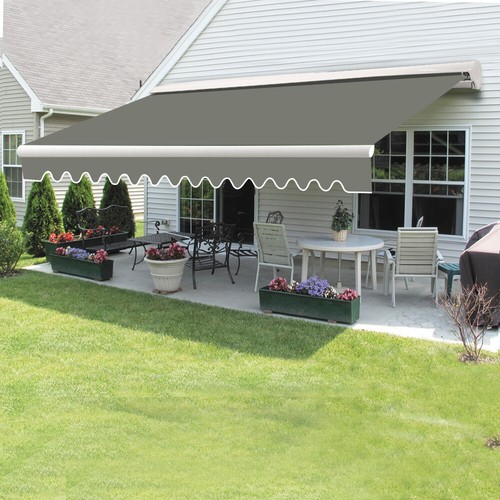 Garden retractable awning half - garden,