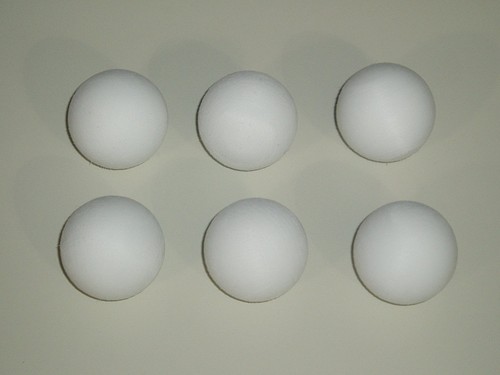 Six football table balls - (6),