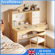 Computer Desk Bookshelf Storage Cabinet for Home Office Table Study Workstation