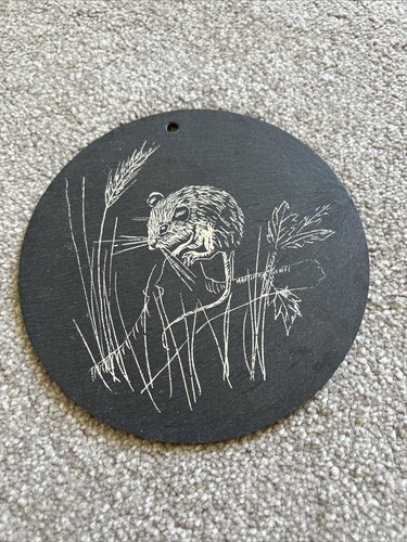 Vintage slate wall hanging - slate,