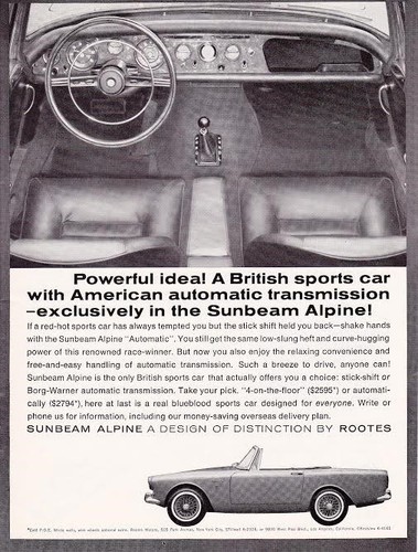 1964 sunbeam alpine - 1964,