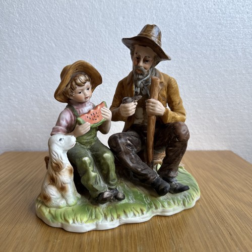 Vintage porcelain figurine old - vintage,