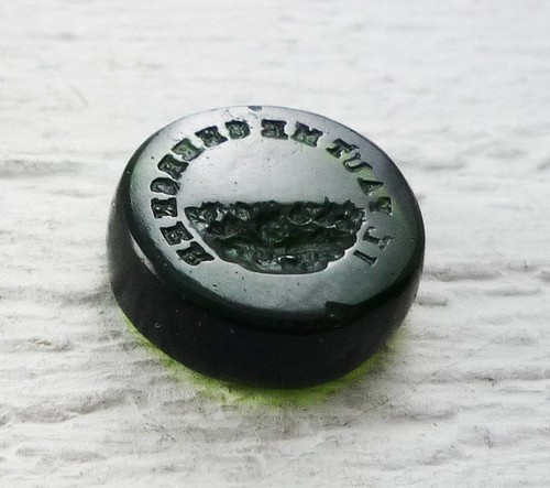 Dark green glass modern - dark,