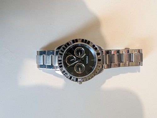 Fossil womens gem set bezel - gem,