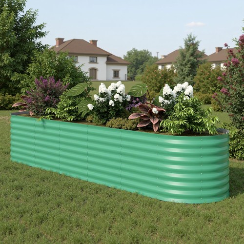Galvanized raised garden bed - galvanized,