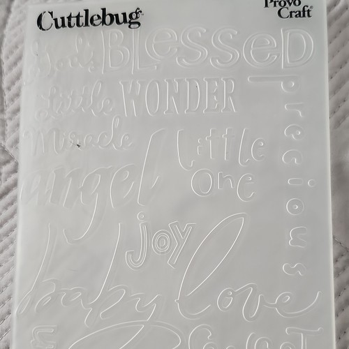 Cuttlebug plastic embossing - cuttlebug,