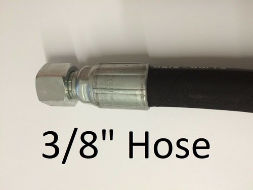 Hydraulic hose assembly - 3/8", 2