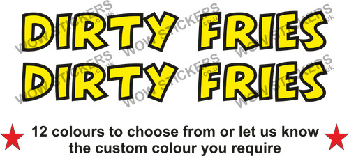 Dirty fries stickers - ,
