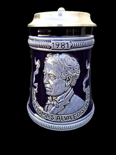 Beer mug ceramic tin - ceramic,