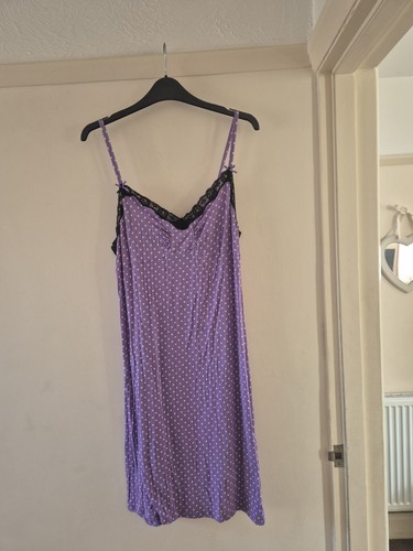 New purple white polka - &,