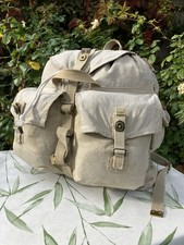 Unique Military Type Rucksack Linen Canvas WW2 Army 37 Pat. Adventure Bush Wars?