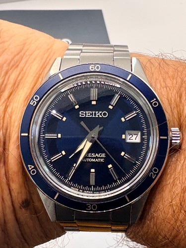 Seiko presage blue 5mm - seiko, 40.5mm