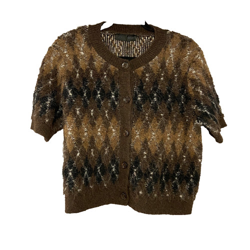 Zara cardigan brown womens - cardigan,