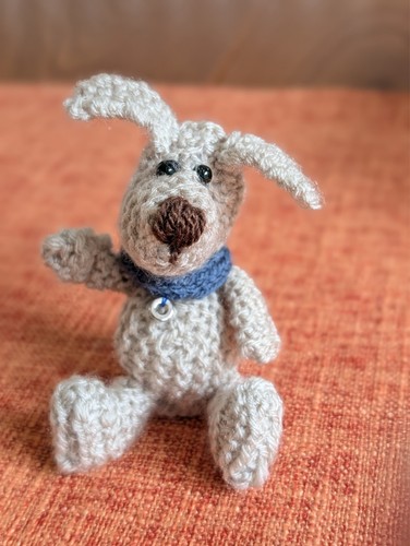 Handmade knitted pocket dog - handmade,