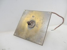 Vintage Brass Light Switch Plate Ceramic Deco Old Antique Toggle Victorian Deco