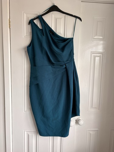 Lipsy teal one shoulder - teal,
