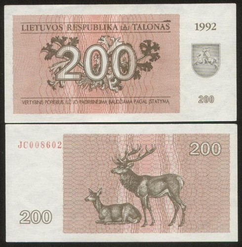 Lithuania 200 talonas 1992 - 200,