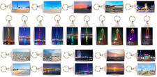 Large Blackpool Keyring Keychain Tower Beach Pier Seaside Illuminations Souvenir
