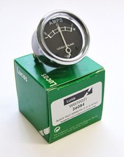 Genuine Lucas Ammeter 36084 Black Face -8 0 +8 1960'S Motorcycle 6 Volt