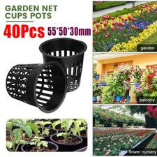 40pcs Hydro Plant Grow Net Cup 50mm Mesh Mesh Pot Basket Aeroponic Aquaponic