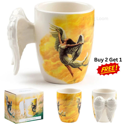 Angel wings ceramic - angel,