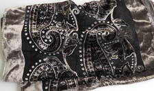 Viyella Paisley Devore  Velvet