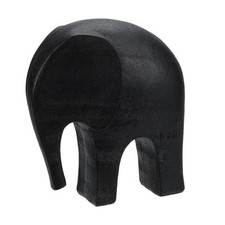 Matte Black Elephant Ornament