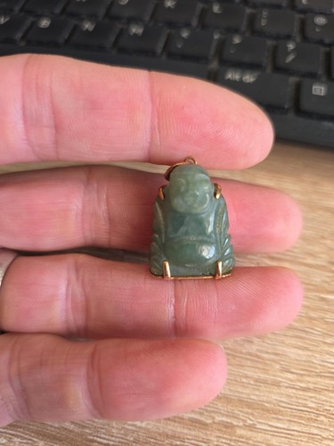 14k gold buddha pendant - 14k, –