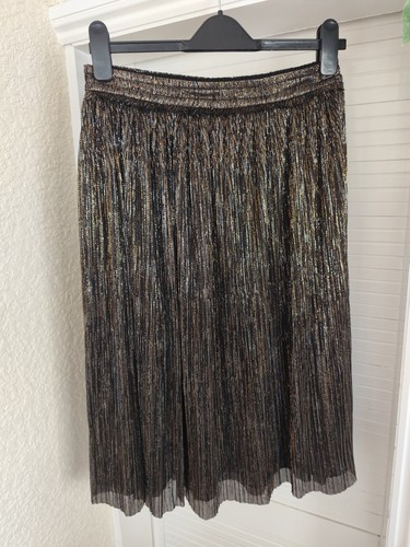Zara basic metallic - basic, pleated