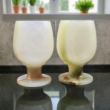Onyx Marble Goblets Set of 2