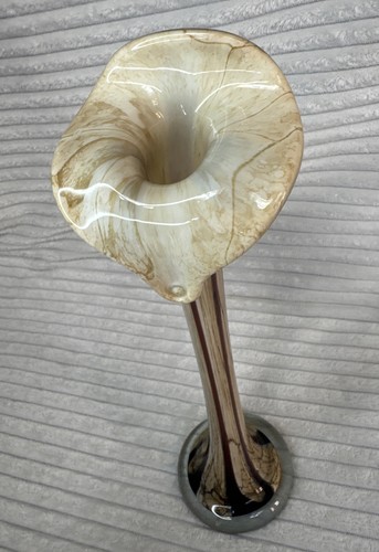 Murano 39cm art glass - 39cm, fluted