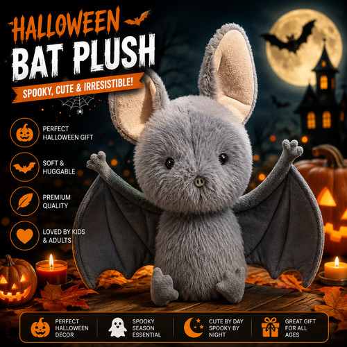 Cute 25cm halloween bat - cute, 20-25cm