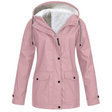 Womens Fleece Hooded Parka