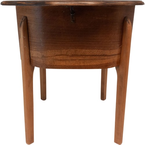Vintage wooden side table with - wooden,