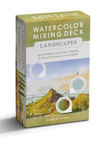 Watercolor mixing deck - watercolor,