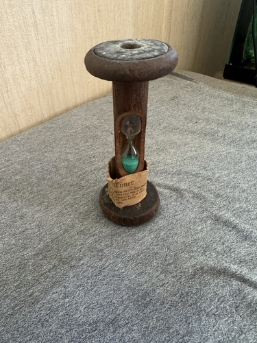 Vintage wooden bobbin egg - vintage,