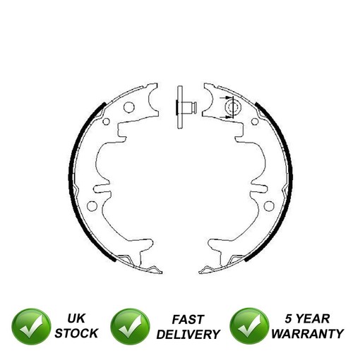 Hand brake shoes set front - shoes,
